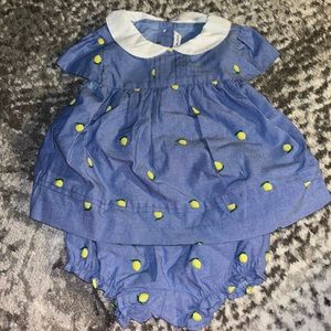 Janie and Jack sweet dreams lemon Oxford outfit NWT 12-18 month
